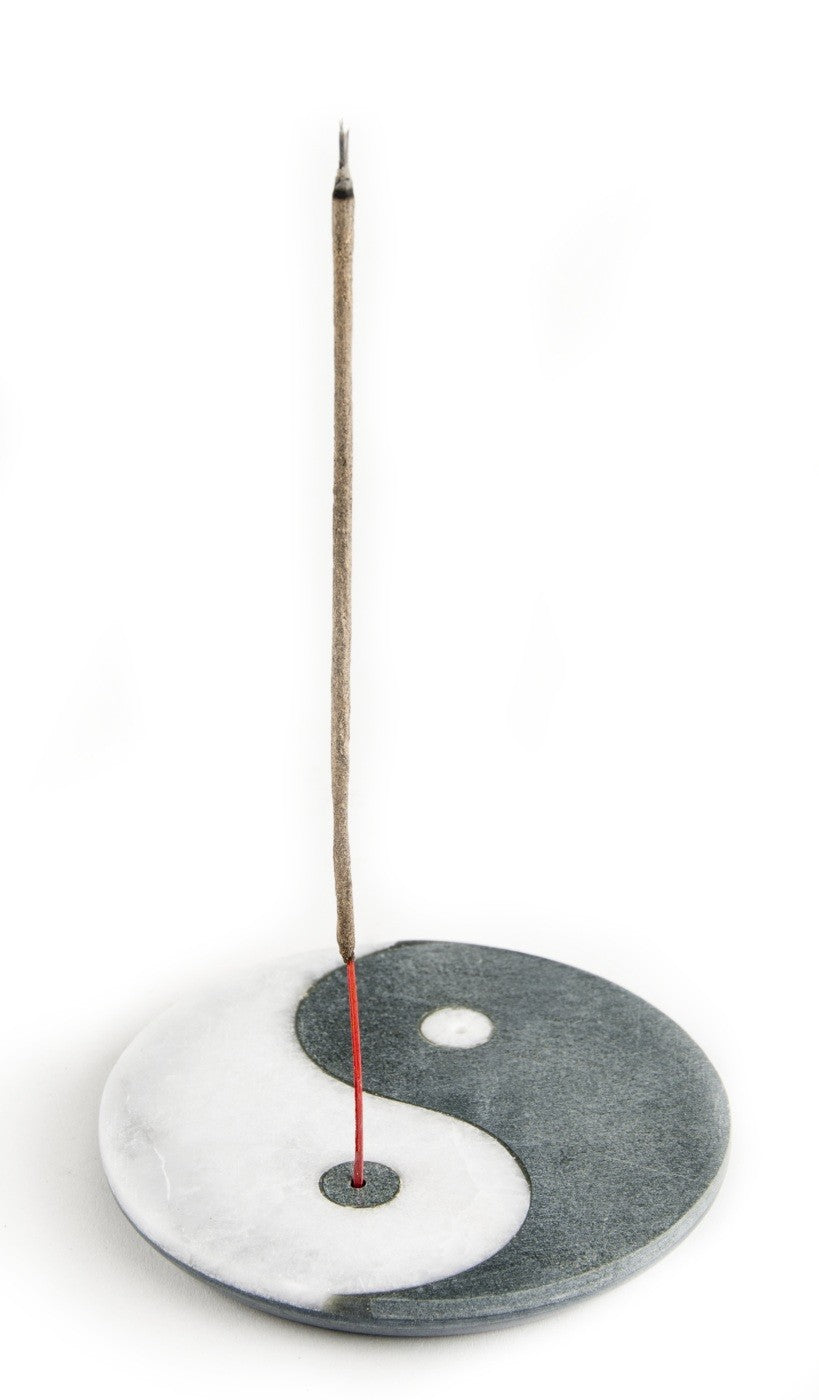 Ying-Yang - Räucherstäbchenhalter aus Marmor