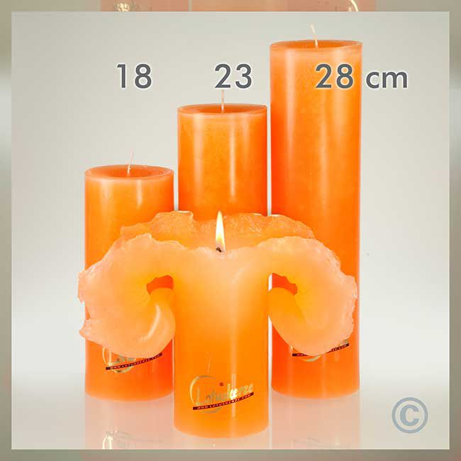 Lotuskerzen - 18cm - ORANGE